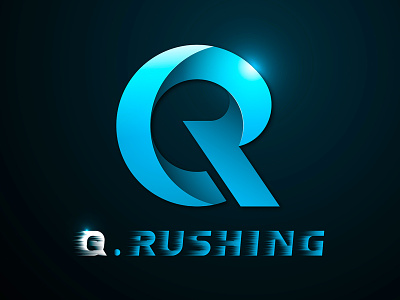 Logo design blue branding design graphic design letters logo logo logo design logodesigning q logo r logo