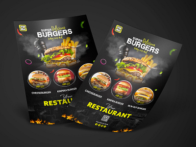 Burgers flyer design