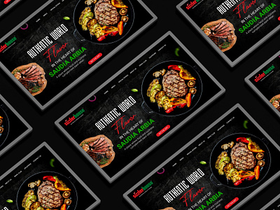 Food Website design UI adobe xd graphic design ui