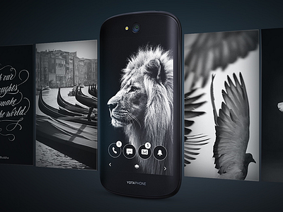 Yotaphone 2 Backscreen Design