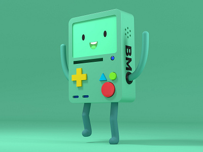 BMO 3d art 3d artist adventure time cinema4d redshift