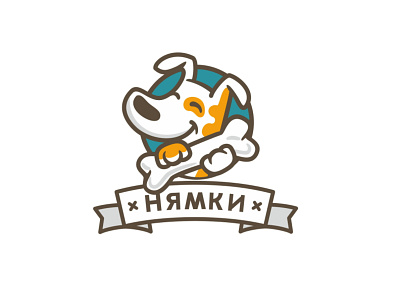 NYAMKI adobe after effect animation cartoon design drawing fox terrier logo motion vector