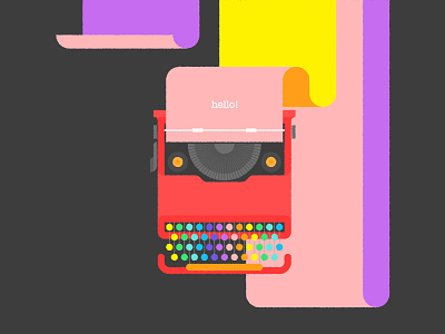 Color Palette for Flat UI Colors 2 color palette ettore sottsass flat ui colors 2 icon illustration tamer koseli typewriter
