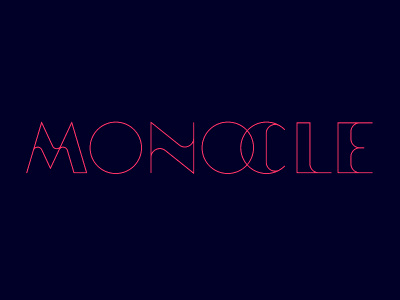 Monocle contrast discretionary display font ligature lowercase monocle thin typeface typography uppercase