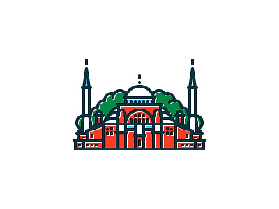 Hagia Sophia ayasofya basilica byzantine church constantinople hagia icon illustration istanbul mosque museum muze sophia symbolicistanbul symbolicities turkey türkiye