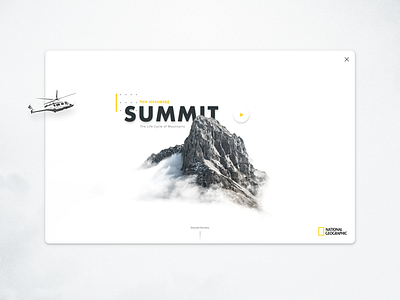 National Geographic Summit app branding design flat lettering logo type typography ui ux vector web