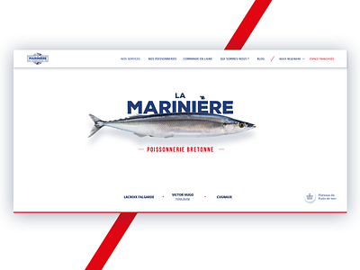 Fish shop landing page