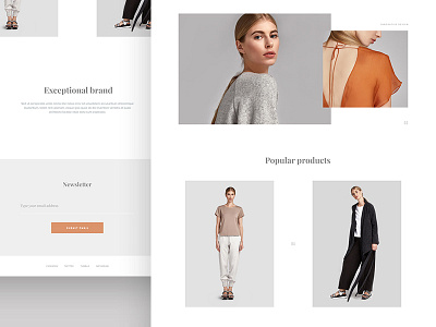 Olivieri website clean design ecommerce fashion home minimal simple web woman