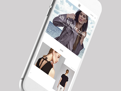 Olivieri homepage mobile clean ecommerce elegant fashion minimal mobile product shop store ui web