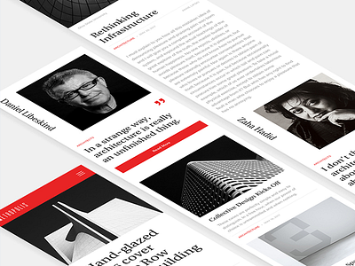 Metropolis architecture clean design magazine mobile online responsive ui ux web