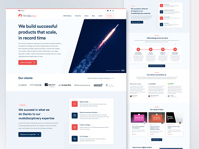 Agency Landing Page Proposal agency homepage landing landing page software company ui ux website