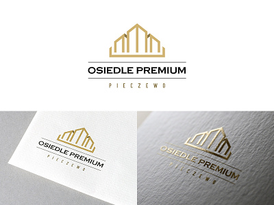 Osiedle Premium brand brand design brand identity branding building classy crown developer gold home houses identity branding logo logo design logotype premium