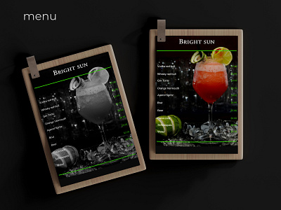Bar menu. alcohol bar cocktail dark design drink pub restaurant