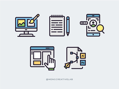 Creative Icon Design Pack branding creative graphic design icon illustration