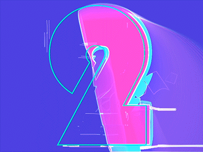 #2 - 36 Days Of Type 2 2d animation 36daysoftype ae after effects animated gifs animation francesca pulvirenti gif loop motion graphics numbers