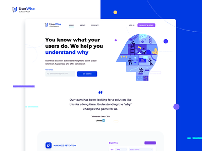 UserWise Website by Barb Mo for Fireart Studio on Dribbble