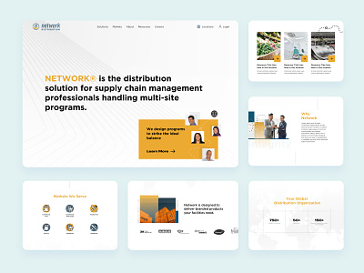 Distribution Company Website branding design interface ui ux website