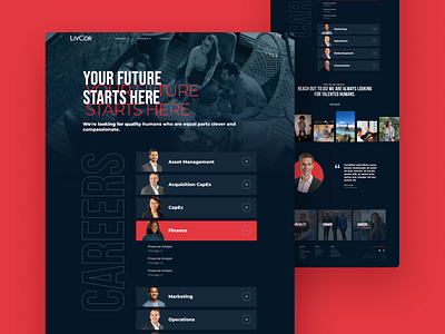 Careers Page careers design interface ui ux website