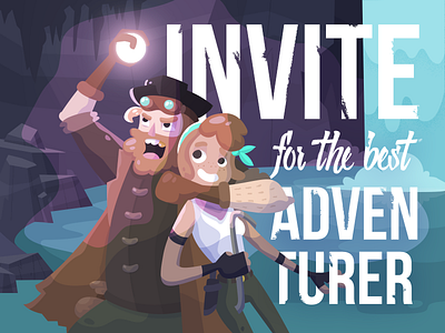 Dribbble invite for the adventurers