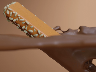 Fast Bar - Chocolate Drop 3d animation animations chocolate motion graphics playful product simulation