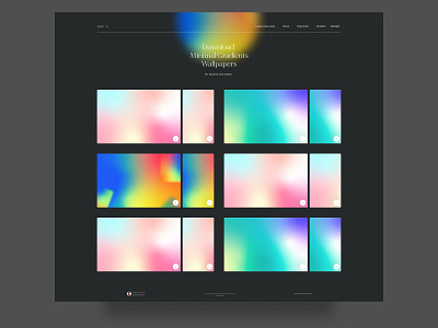Minimal gradient wallpapers for desktop and mobile