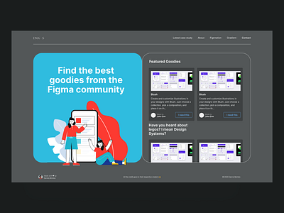 Fignnation – Portfolio 2020 figma modern portfolio product design product designer ui uiux ux