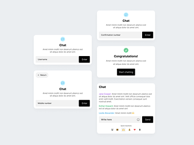 Chat interactions – Courant chat chat streaming clean design clean ui interactions interface streaming ui ux