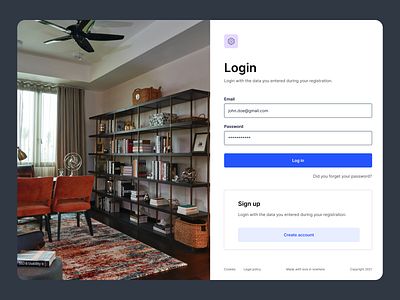 Login Page – Components & Variants Figma Community Resource