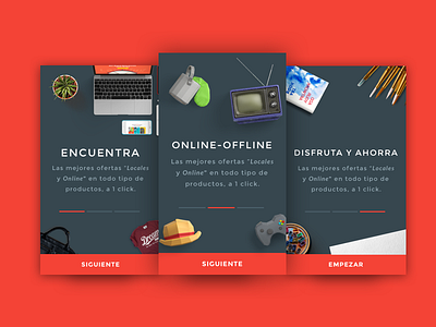Ofertaly Onboarding app flat iphone onboarding ui ux