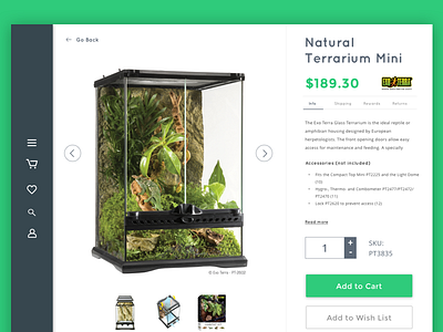 Product Page Concept for a Pet Supplies Ecommerce