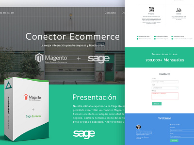 Connector Sageurowin for Magento Powered By Devopensource devopensource eurowinconnect landing sage sketch web design