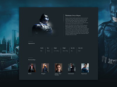 Batman Profile Dribbble