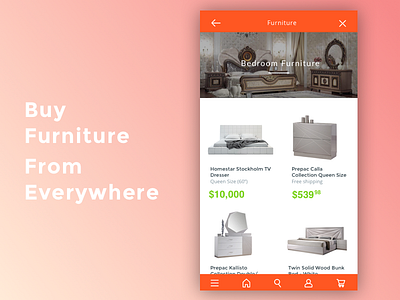 Furniture Shopping App app ecommerce furniture ios shopping ui ux