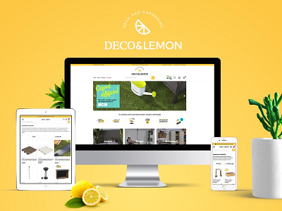 Deco&Lemon e commerce ecommerce garden magento mobile product sketch ui ux