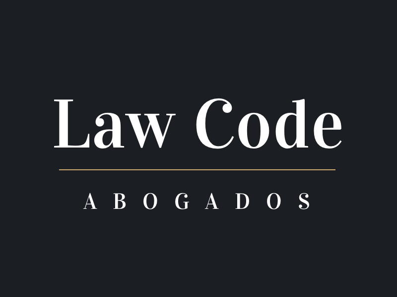 Logo Lawcode Abogados law lawyer branding logo