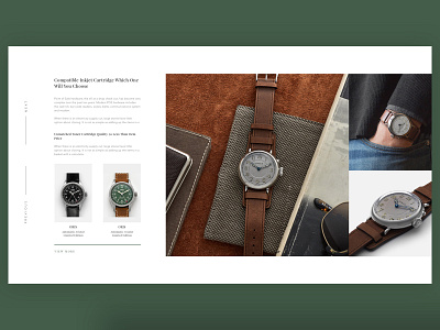 Watch Banner Concept One concept e commerce ecommerce magento oris ui ux watch
