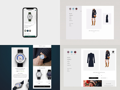 My Top Shots of 2018 app concept design e-commerce ecommerce fashion handbag invision studio mobile modern shop sketch ui watch web design