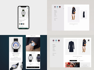 My Top Shots of 2018 app concept design e commerce ecommerce fashion handbag invision studio mobile modern shop sketch ui watch web design