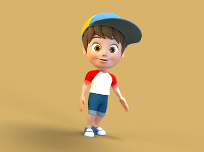 Boy Character Design 3d animation 3d art 3d character 3d character design 3d character modeling 3d model 3d modeling animation cinema 4d octane render