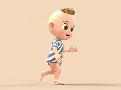 Baby Boy 3D Character