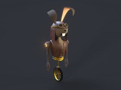 Steampunk Rabbit [3D Modeling]