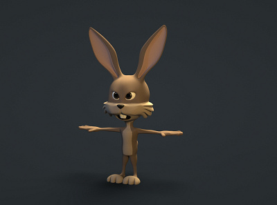Rabbit 02 3d 3d animation 3d art 3d model 3d modeling