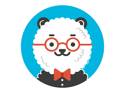 Mr. Panda bear cute glasses panda