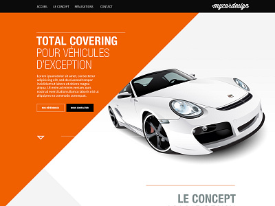 My Car Design (wip) auto automobile car design interface orange speed triangle ui web webdesign