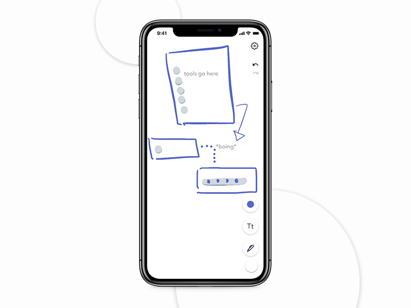 Jot Notes drawing invision studio iphonex note taking