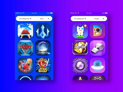iOS Icon Gallery Colorful behance category colour design dribbble icon interface mobile style terminal ui ux
