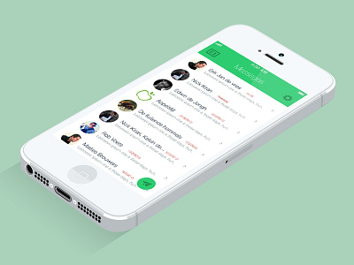 Whatsapp Homescreen redesign app application design flat foam green mobile sea whatsapp