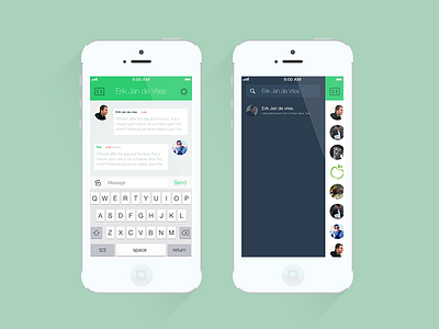 Whatsapp conversation and search redesign conversation design flat foam green messages redesign sea search whatsapp