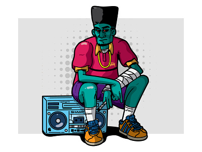 Boombox Swag art character character design colours design drawing graffiti graphic design illustration street streetstyle vector