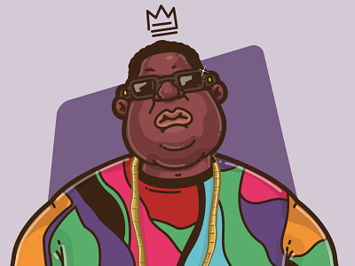 The Notorious B.I.G. animation art b.i.g. biggie character drawing graffiti hip hop illustration rap rapper street vector vector illustration